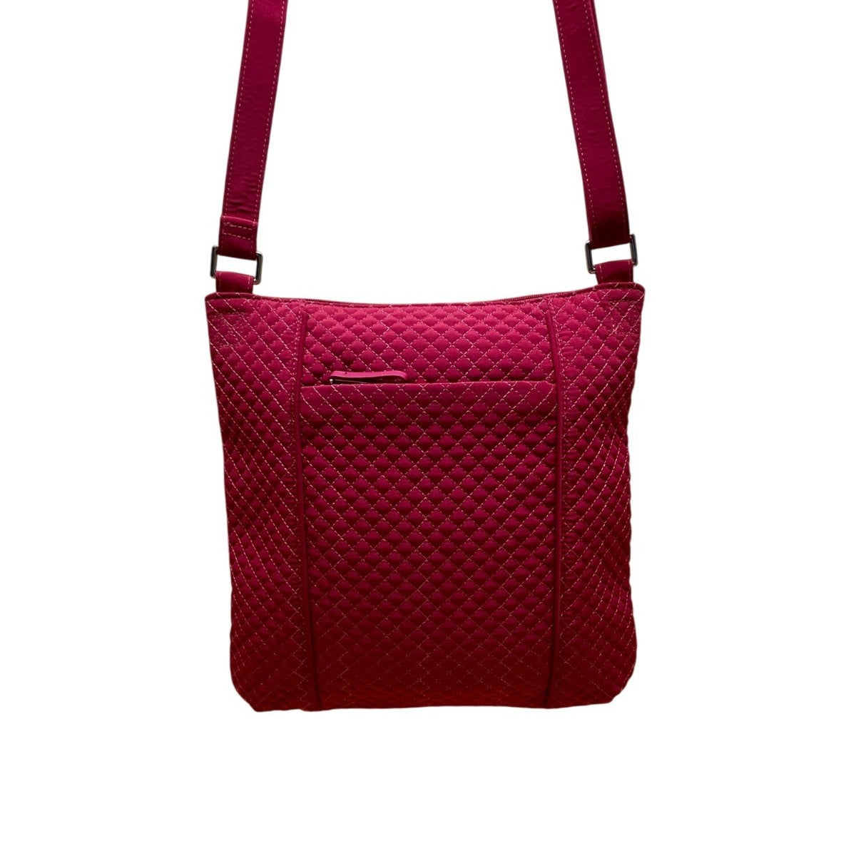 Vera Bradley Women’s Pink Quilted Zipper Closure Iconic Hipster Crossbody Bag