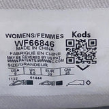 Keds Women’s Gold Glitter & White Lace-Up Casual Flat Sneakers Size 8
