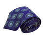 Jos A. Bank Mens Purple 100% Silk Tie Mandala Print Pattern Executive Collection