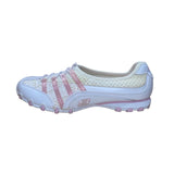 Skechers Women’s White & Light Pink Bikers Grapevine Sneakers Size 7