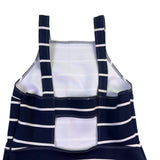 Abercrombie & Fitch Womens Navy & Multicolor Polyester Striped Dress  Size S