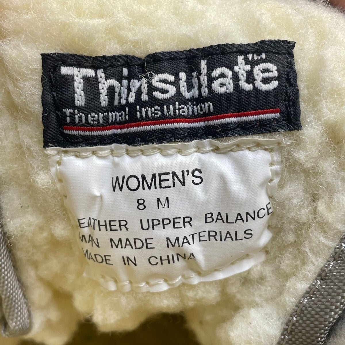 Thinsulate Women’s Gray Suede & Fabric Insulated Winter High Top Boots Size 8M