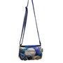 Sea N Sand Women’s Blue & White Canvas Seashell Adjustable Strap Crossbody Bag