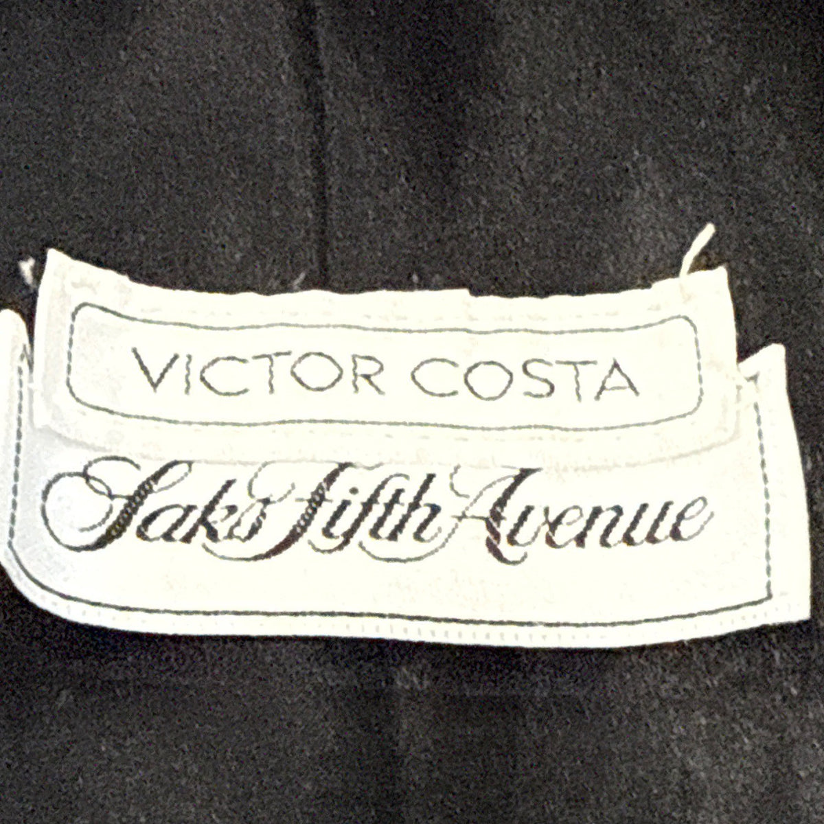Vintage Victor Costa Black Cocktail Dress With Bow Back & Pleated Skirt Sz 6