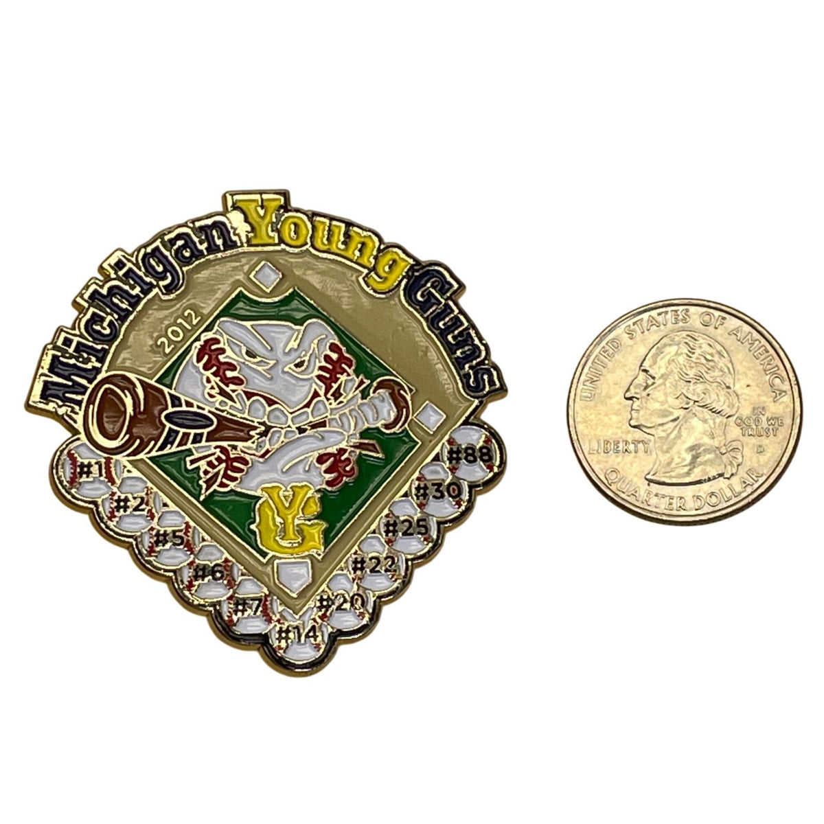 Michigan Young Guns 2012 Team Trading Pin Enamel Gold Metal Design By All About
