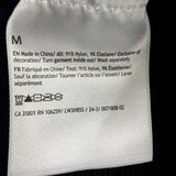 Lululemon Women Black Nylon Blend Ribbed Long Sleeve Open Back Cropped Top Sz M