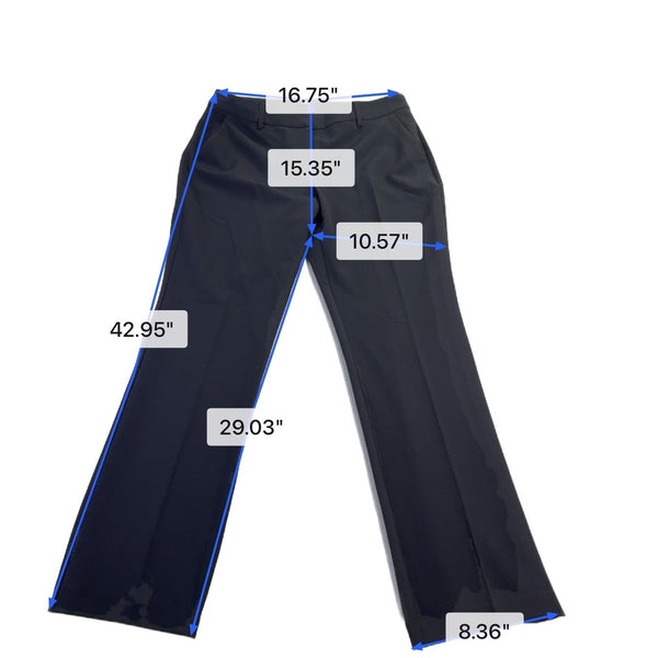 Express Womens Black Polyester Blend Editor Dress Pants Size 14R