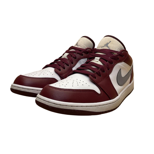 Nike Men’s Red White Leather Air Jordan 1 Low Classic Basketball Sneakers Sz 12