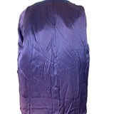 Vintage Sandison Womens Blue Double-Breasted Coat With Buttons