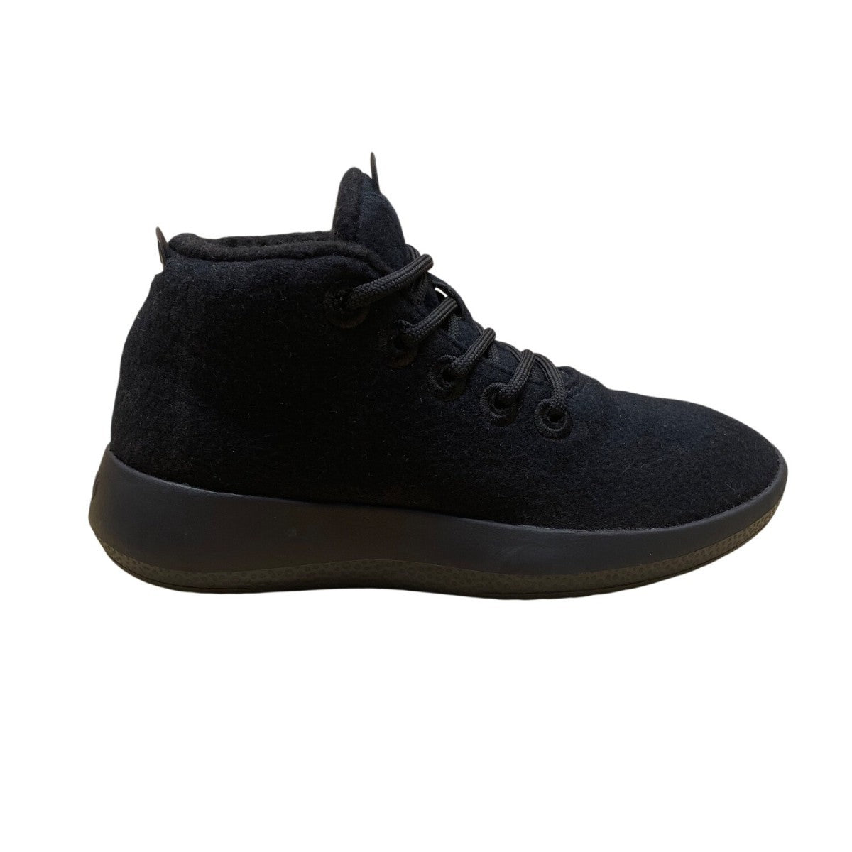 Allbirds Women’s Black Wool Lace-Up High-Top Athletic Wrum Sneakers Size W6