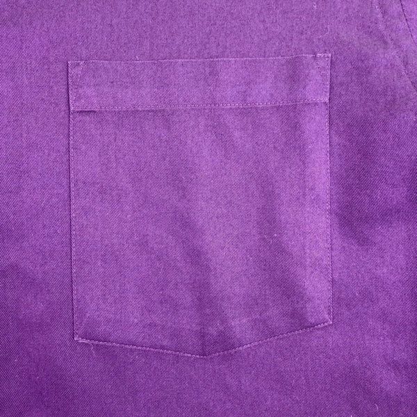 Michael Kors Mens Purple Cotton Button-Up Long Sleeve Shirt Regular Fit Sz 15.5