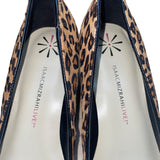 Isaac Mizrahi Live! Women’s Leopard Print With Studded Toe Block Heel Size 9.5