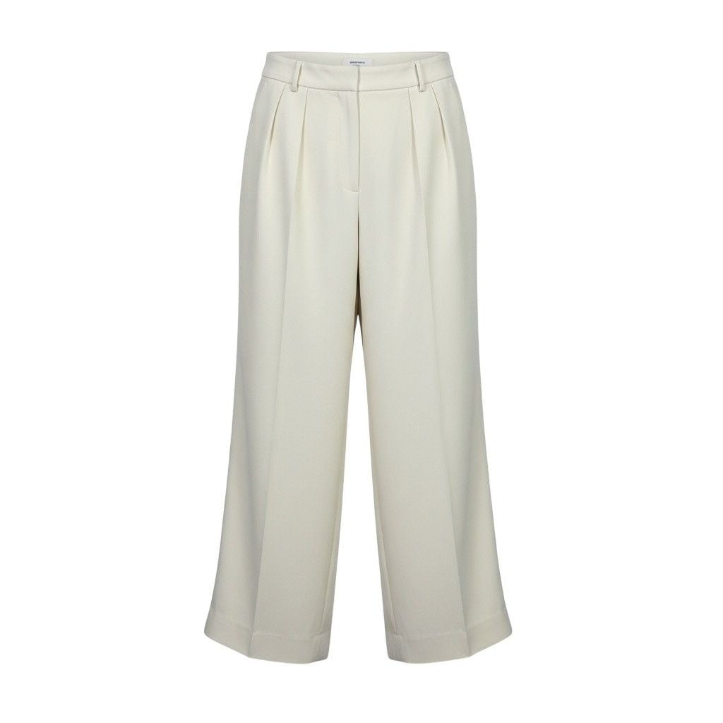 Banana Republic Womens Cream Pleated Wide Leg Pants Size 12