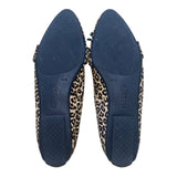 Talbots Women’s Leopard Print Calf Hair Tasseled Francesca Driving Flats Sz 6.5M