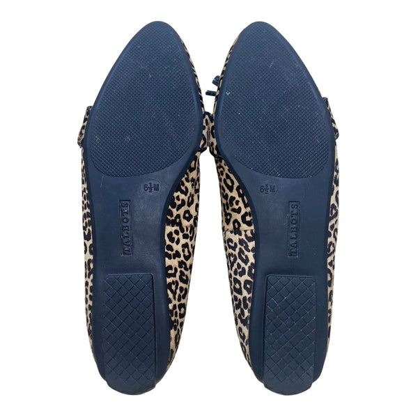 Talbots Women’s Leopard Print Calf Hair Tasseled Francesca Driving Flats Sz 6.5M