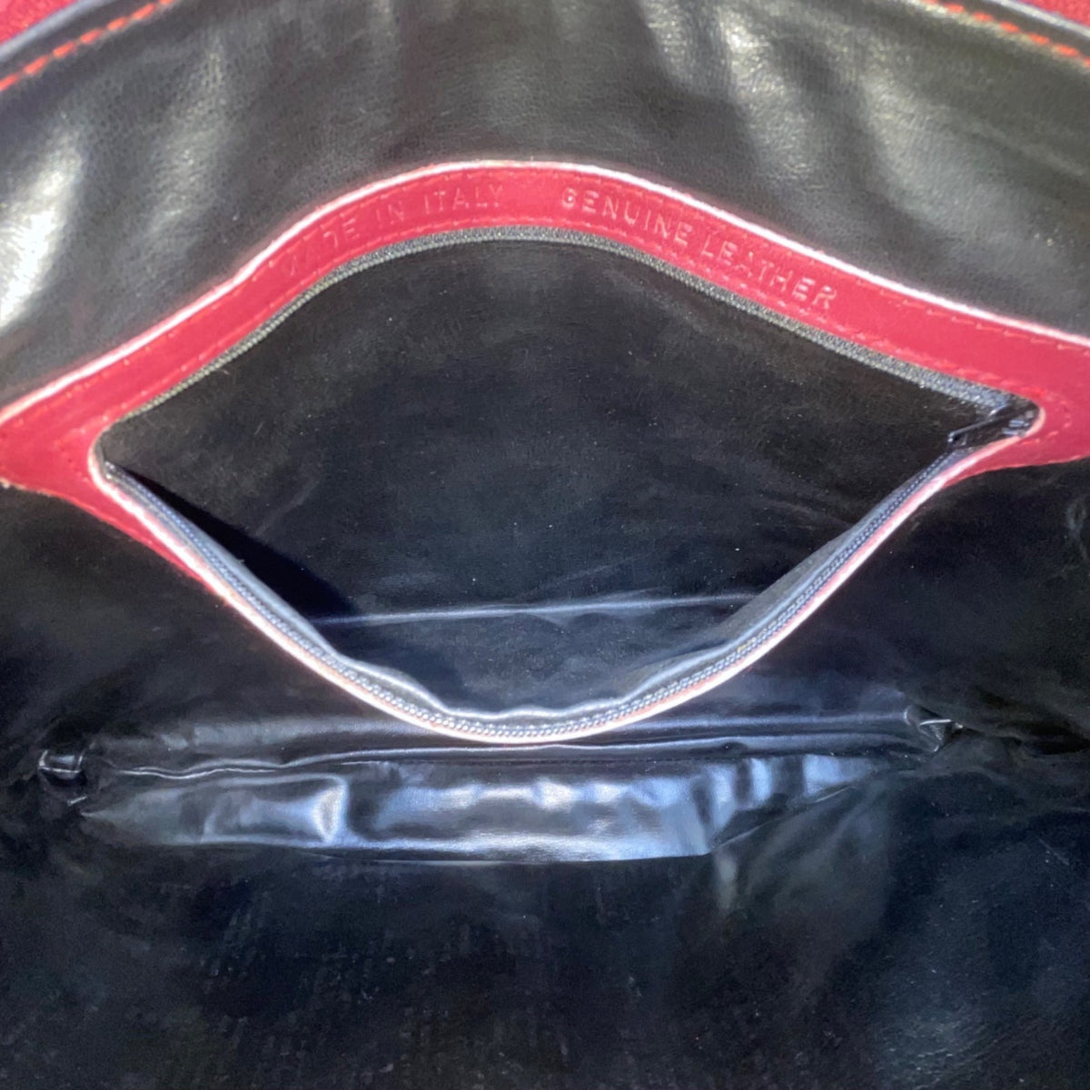 Woodward & Lothrop Women’s Burgundy Leather Made In Italy Suitcase Messenger Bag