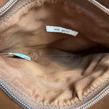 Nine West Women’s Brown Faux Leather Zip Closure Adjustable Strap Crossbody Bag