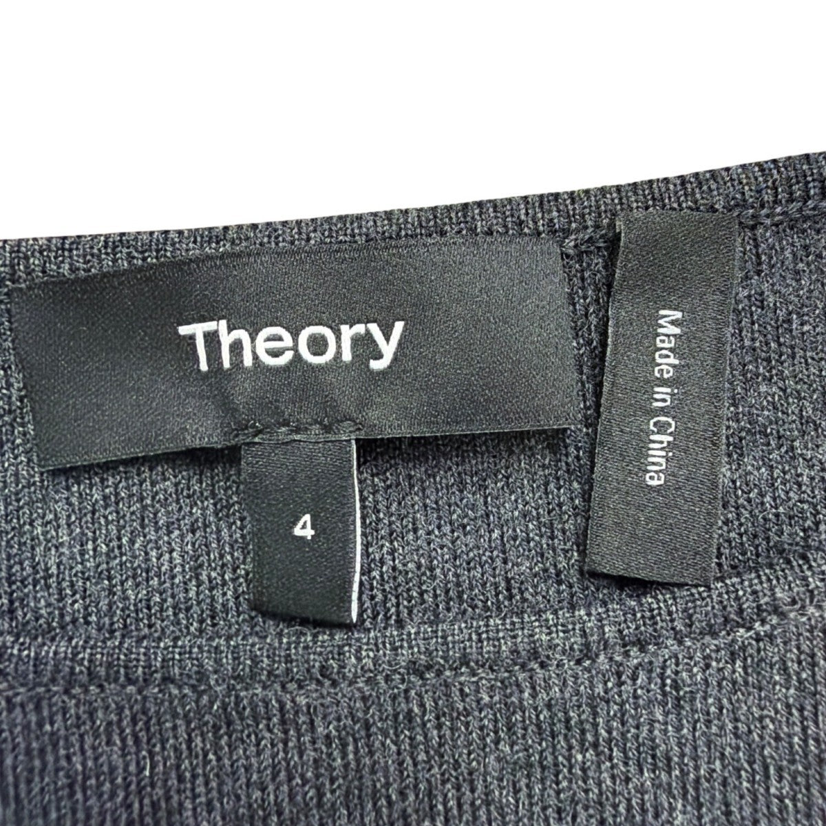 Theory Womens Dark Gray Sheath Dress Mid-Length Tailored Stylish Size 4