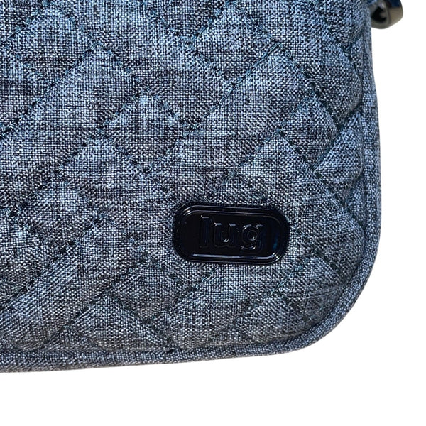 Lug Women’s Gray Quilted Adjustable Strap Zip Compartments Crossbody Bag
