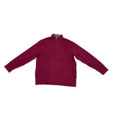 Polo Ralph Lauren Mens Burgundy Performance Pullover Quarter-Zip Size XL