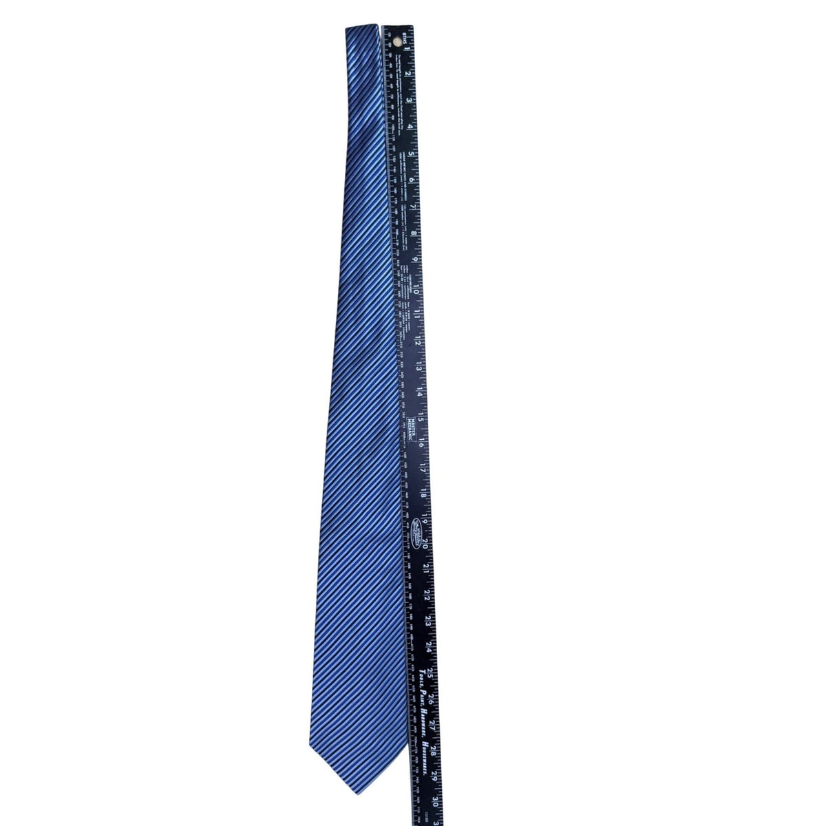 Banana Republic Mens Blue Striped 100% Silk Tie Made In Italy Elegant Neckwear