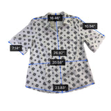 Talbots Womens White Non-Iron Short Sleeve Button-Down Shirt Size 16