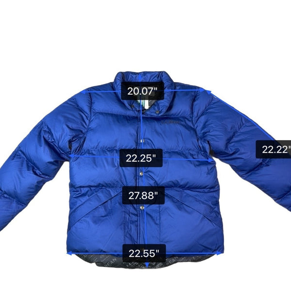 L.L. Bean Mens Colbalt Blue Down Jacket With Tags Warm Winter Sz M