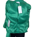 MNG Women’s Emerald Green Blazer With Single-Button Closure Sz 2 - New