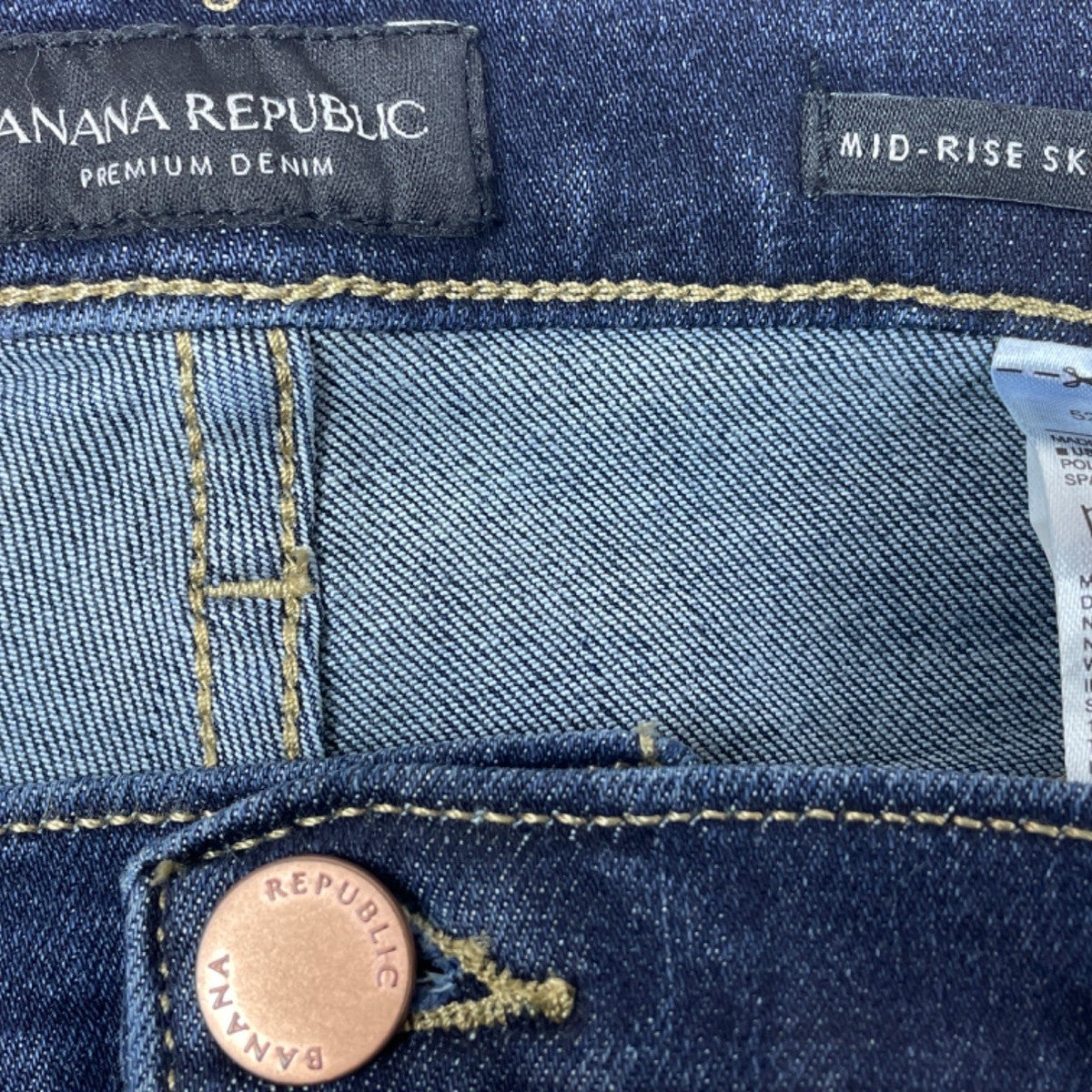 Banana Republic Mens 33x30 Tapered Indigo Jeans New