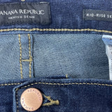 Banana Republic Mens 33x30 Tapered Indigo Jeans New