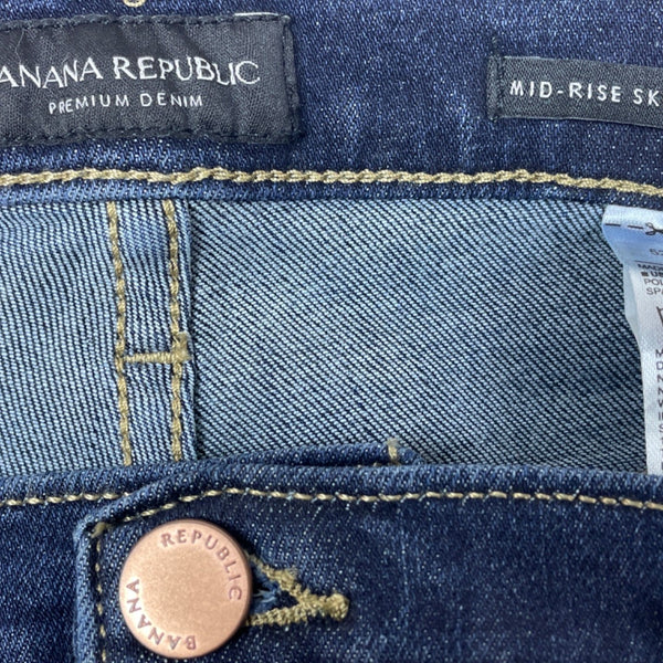 Banana Republic Mens 33x30 Tapered Indigo Jeans New