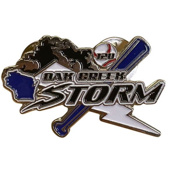 Oak Creek Storm Baseball Pin 12U Team Collectible Enamel Lapel Pin