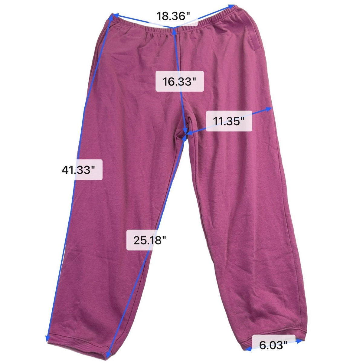 Blair Womens Pink Embroidered Pullover Sweatshirt & Elastic Waist Pants Sz P2XL