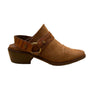 Donald Pliner Women’s Brown Suede Embossed Strap Mazzy Western Mules Size 5M