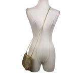 Whiting & Davis Women’s Gold Mesh With Adjustable Strap Crossbody Evening Bag
