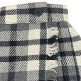 United Colors Of Benetton Plaid Black & White Skirt Sz 32 / 6Y