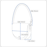 Calvin Klein Women’s Blue Nylon Adjustable Strap Compact Crossbody Bag