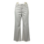 Frame Womens White Denim Frayed-Hem Wide-Leg Jeans Distressed Style Size 32