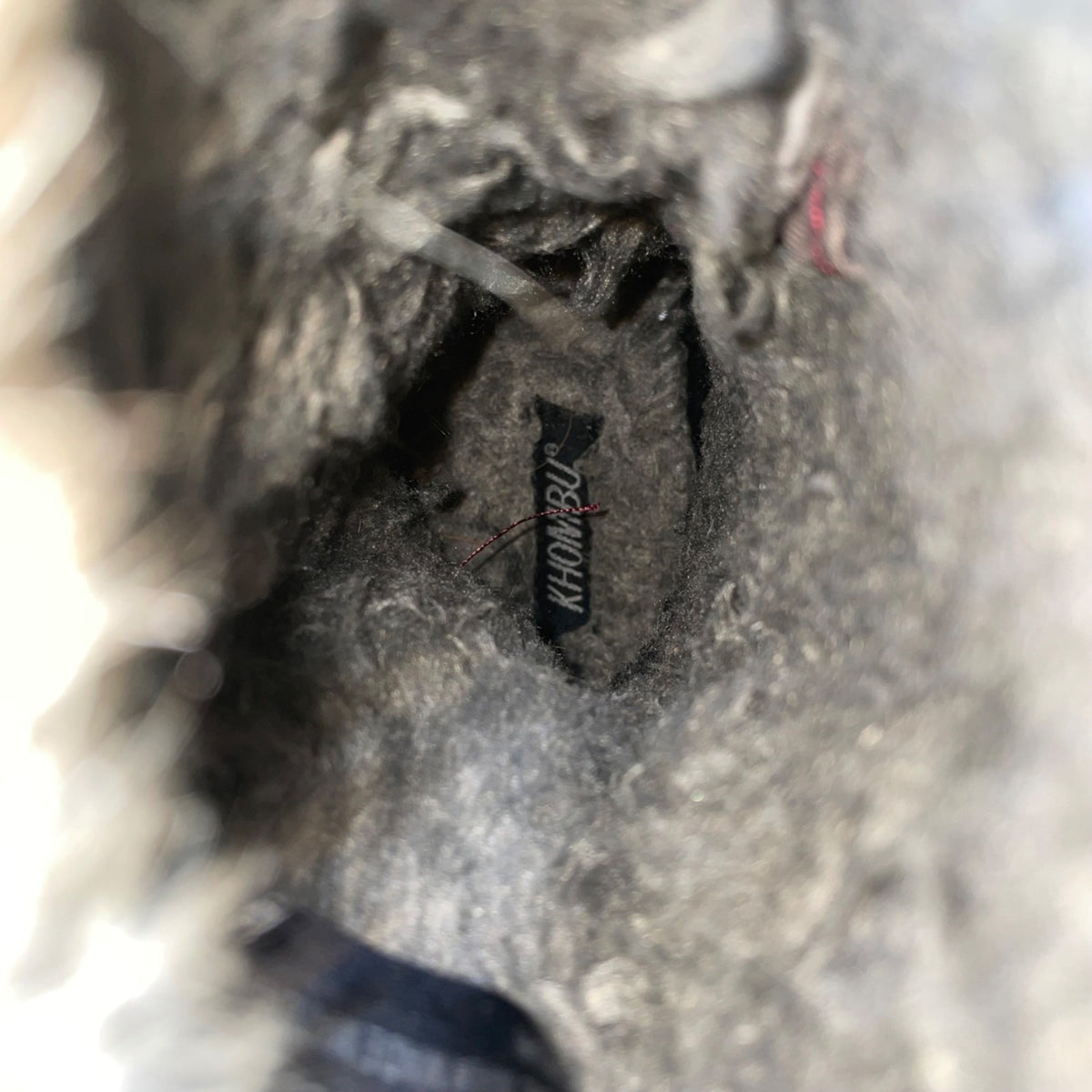 Khombu Women’s Gray Leather Waterproof Lace-Up Winter Snow Boots Size 6