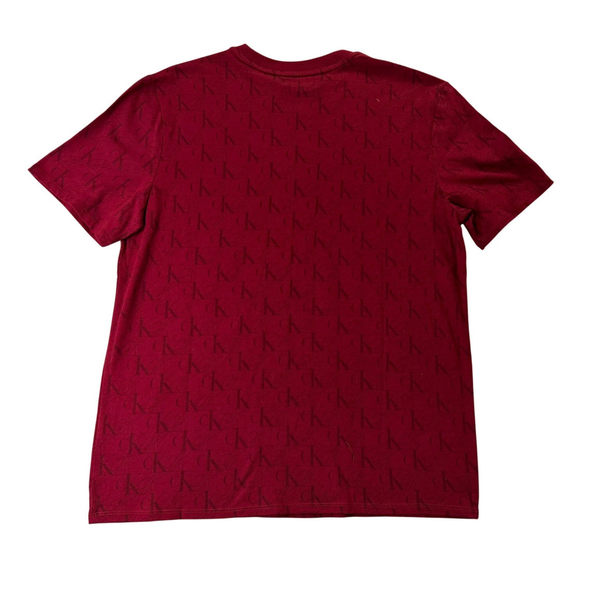 Calvin Klein Men’s Red Cotton Logo Print T-Shirt Size M - New