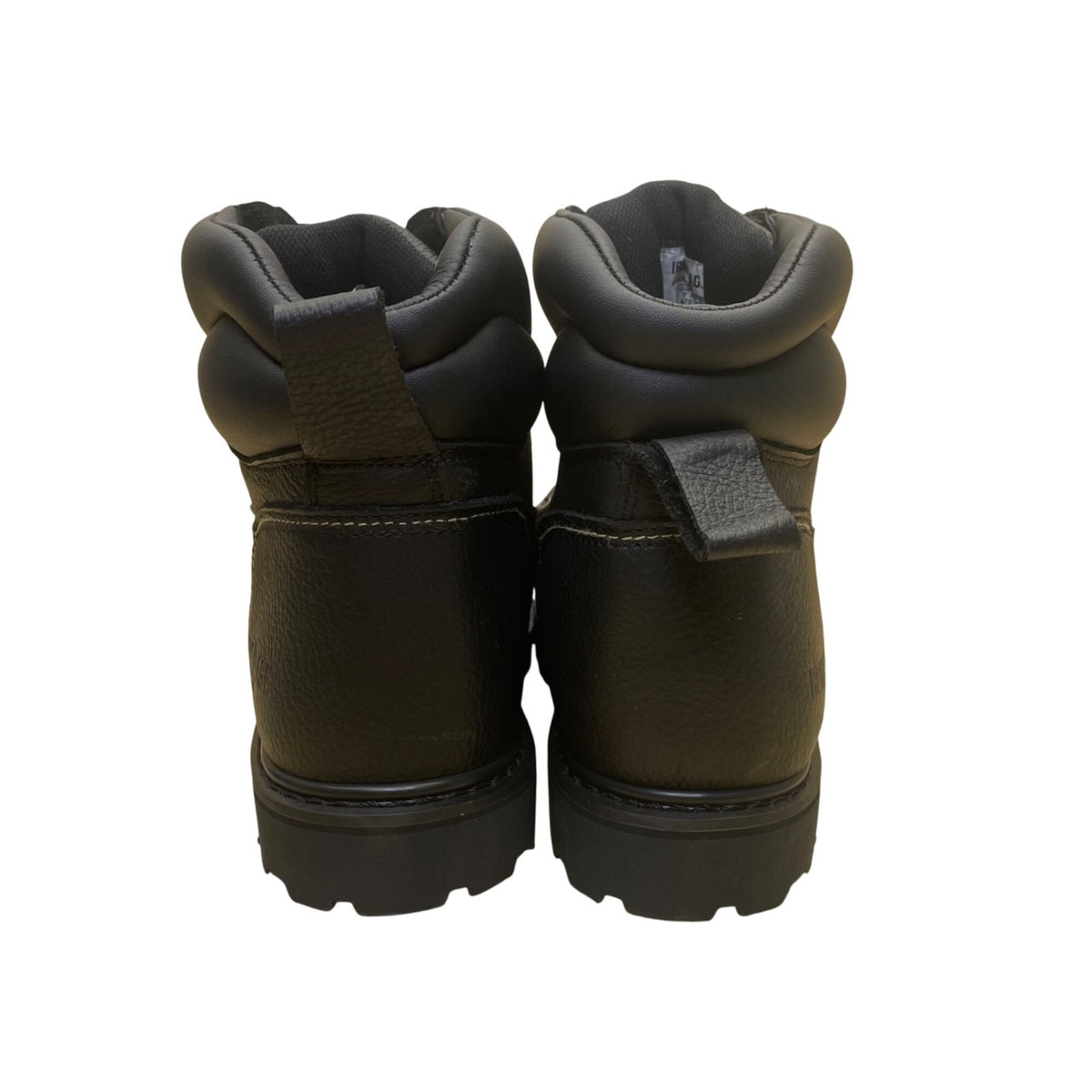 Iron Age Mens Black Leather Work Boots ASTM Steel Toe Slip-Resistant Size 10M