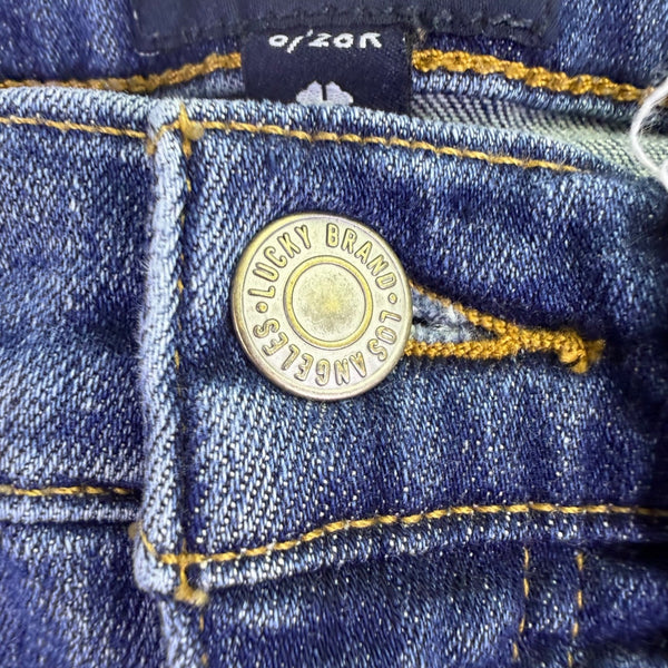 Lucky Brand Womens Blue Straight Leg Jeans Machine Washable Size 6/28R