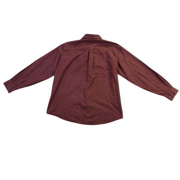 L.L. Bean Mens Red Cotton Long Sleeve Button Down Shirt Sz XL Regular