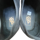 Vans Men’s Black Canvas Gum Sole Low Top Lace Up Authentic Sneakers Size 9.5