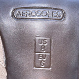 Aerosoles Women’s Taupe Suede Lace-Up Heeled Minor Role Booties Size 8M