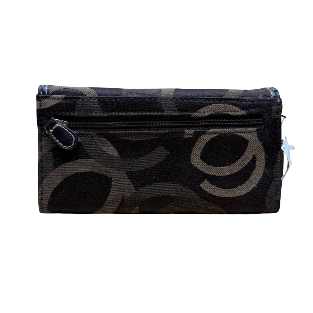 Minicci Women’s Brown Fabric Patterned With Multiple Compartments Clutch Wallet