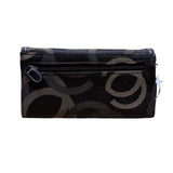 Minicci Women’s Brown Fabric Patterned With Multiple Compartments Clutch Wallet