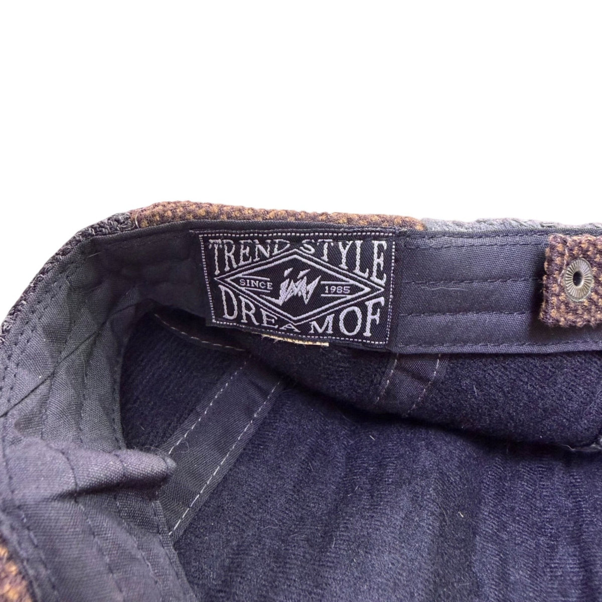 Trend Style Gray Wool-Blend Newsboy Cap Mens Brown Accents Warm Vintage Look