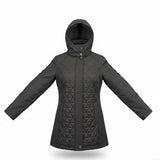 Marc New York Womens Green Hooded Quilted Jacket Lightweight Warm Size M