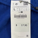 Zara Blue Elastic Waist Cotton Shorts Womens Size L